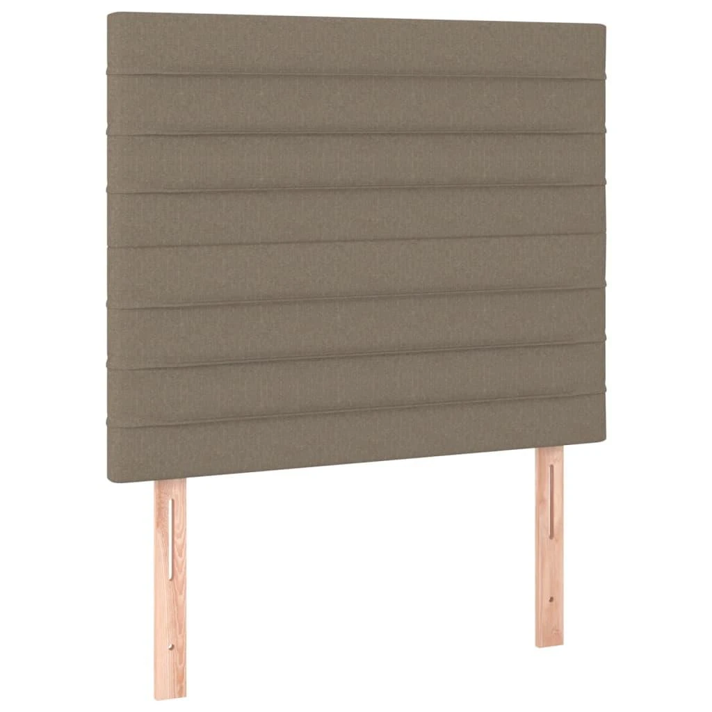 Galvūgalis su LED, taupe spalvos, 80x5x118/128cm, audinys