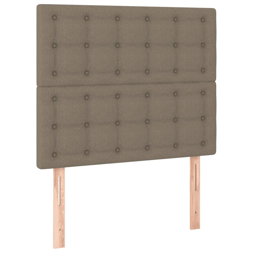 Galvūgalis su LED, taupe spalvos, 80x5x118/128cm, audinys