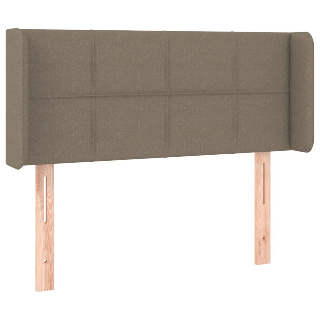 Galvūgalis su LED, taupe spalvos, 83x16x78/88cm, audinys