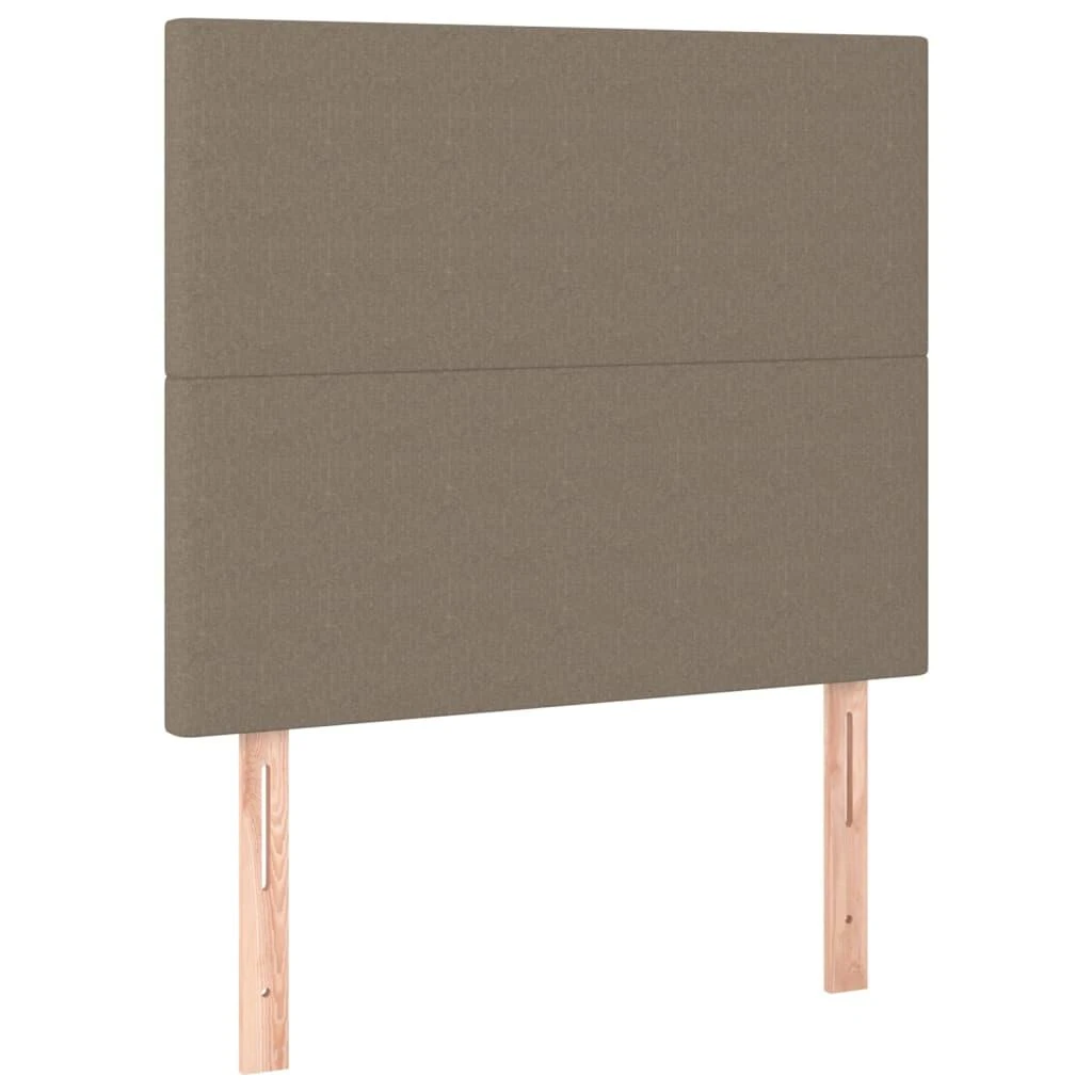 Galvūgalis su LED, taupe spalvos, 90x5x118/128cm, audinys