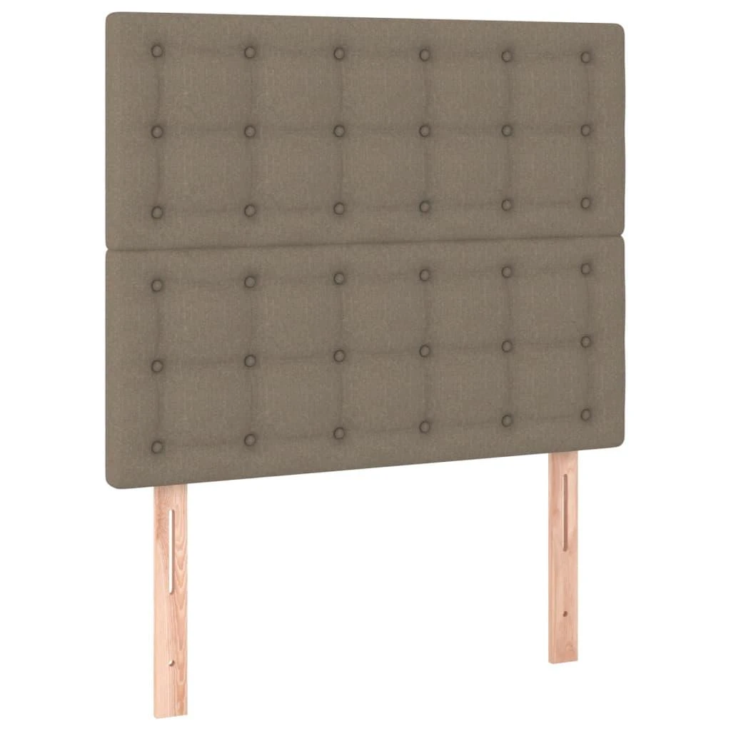 Galvūgalis su LED, taupe spalvos, 90x5x118/128cm, audinys