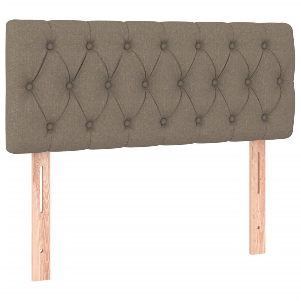Galvūgalis su LED, taupe spalvos, 90x7x78/88cm, audinys