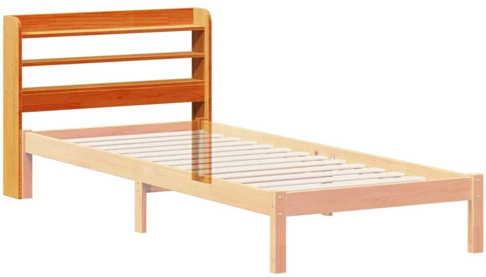 Galvūgalis su lentynomis, rudos, 100cm, pušies medienos masyvas