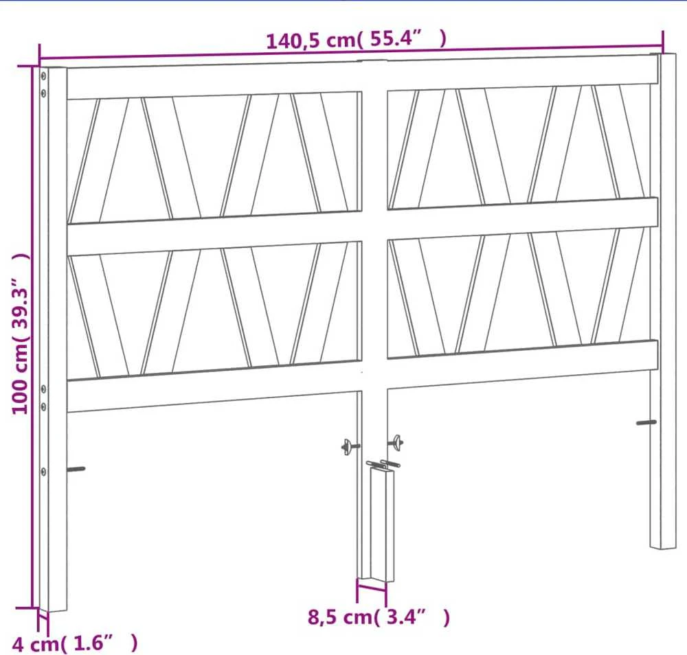 Galvūgalis, vaško rudos spalvos, 135cm, pušies medienos masyvas