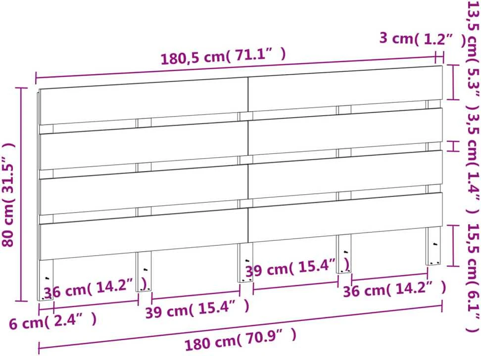 Galvūgalis, vaško rudos spalvos, 135cm, pušies medienos masyvas