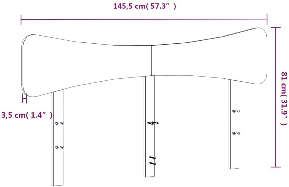 Galvūgalis, vaško rudos spalvos, 140cm, pušies medienos masyvas