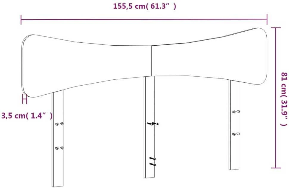 Galvūgalis, vaško rudos spalvos, 150cm, pušies medienos masyvas