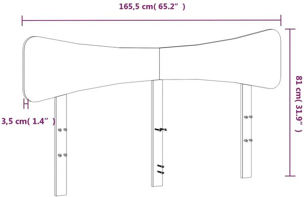 Galvūgalis, vaško rudos spalvos, 160cm, pušies medienos masyvas