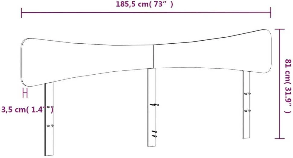 Galvūgalis, vaško rudos spalvos, 180cm, pušies medienos masyvas