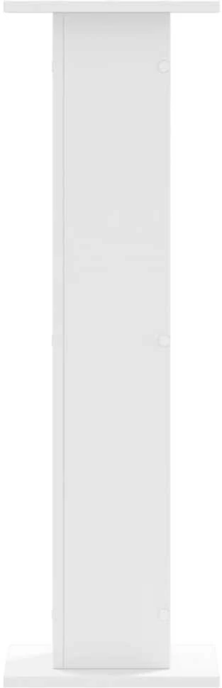 Garsiakalbių stovai, 2vnt., balti, 30x30x95cm, apdirbta mediena