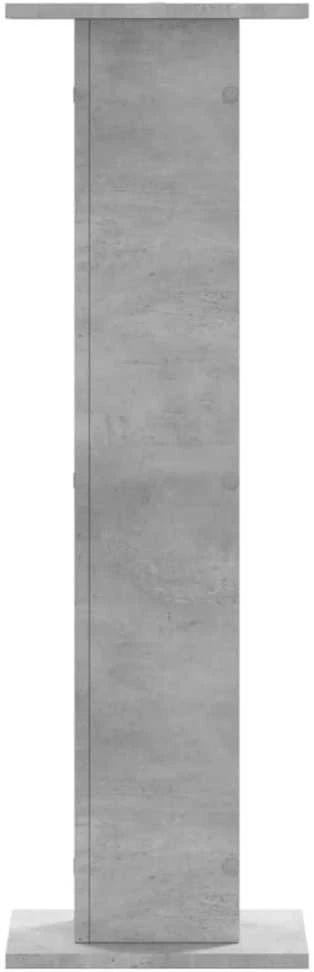Garsiakalbių stovai, 2vnt., betono pilki, 30x30x95cm, mediena