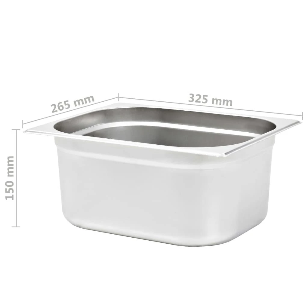 Gastronorm indai, 2 vnt., nerūdijantis plienas