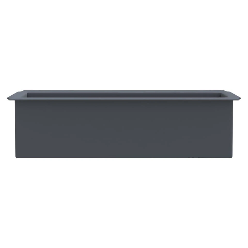 Gėlių loveliai Euro paletėms, 12vnt., pilki, 36x13,5x9,5cm, PP