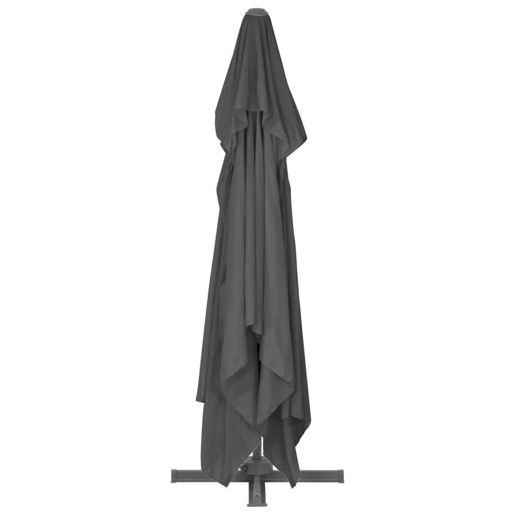 Gembinis sodo skėtis su aliuminio stulpu, antracito, 400x300cm