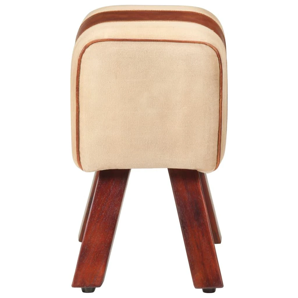 Gimnastikos arklys, rudas, 38cm, tikra oda ir mango masyvas