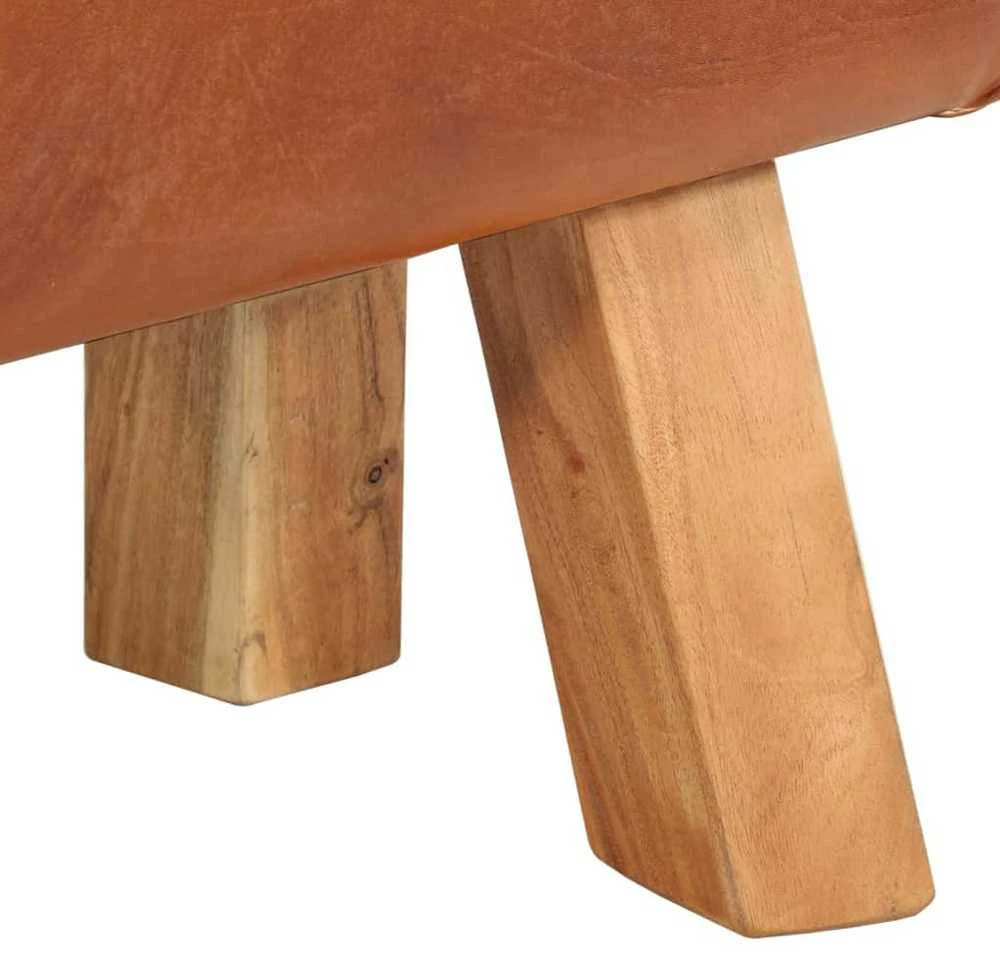 Gimnastikos arklys, rudos spalvos, 110cm, tikra oda
