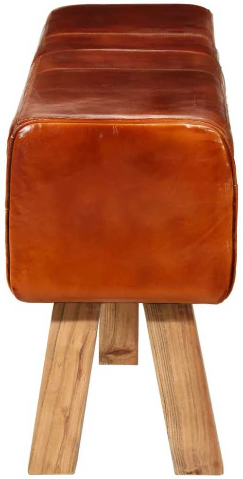 Gimnastikos arklys, rudos spalvos, 160cm, tikra oda