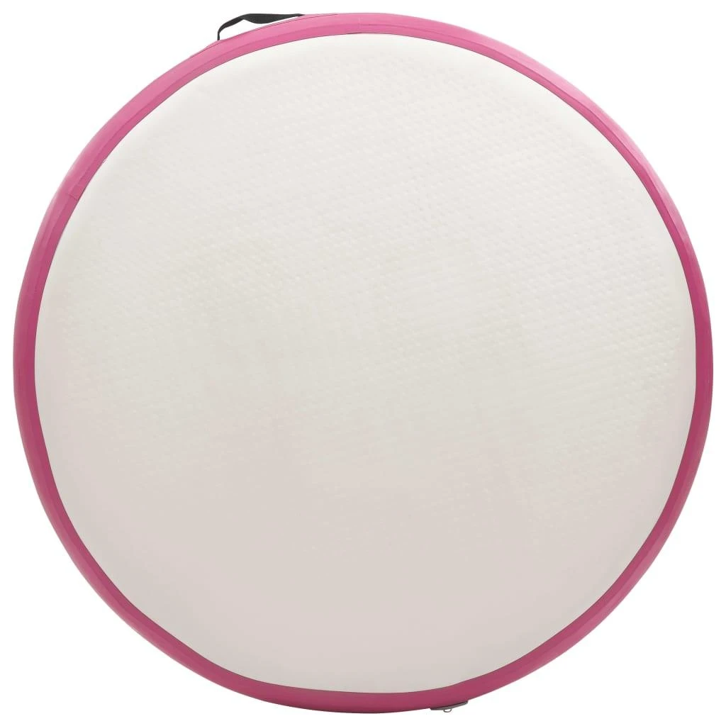 Gimnastikos kilimėlis su pompa, rožinis, 100x100x10cm, PVC
