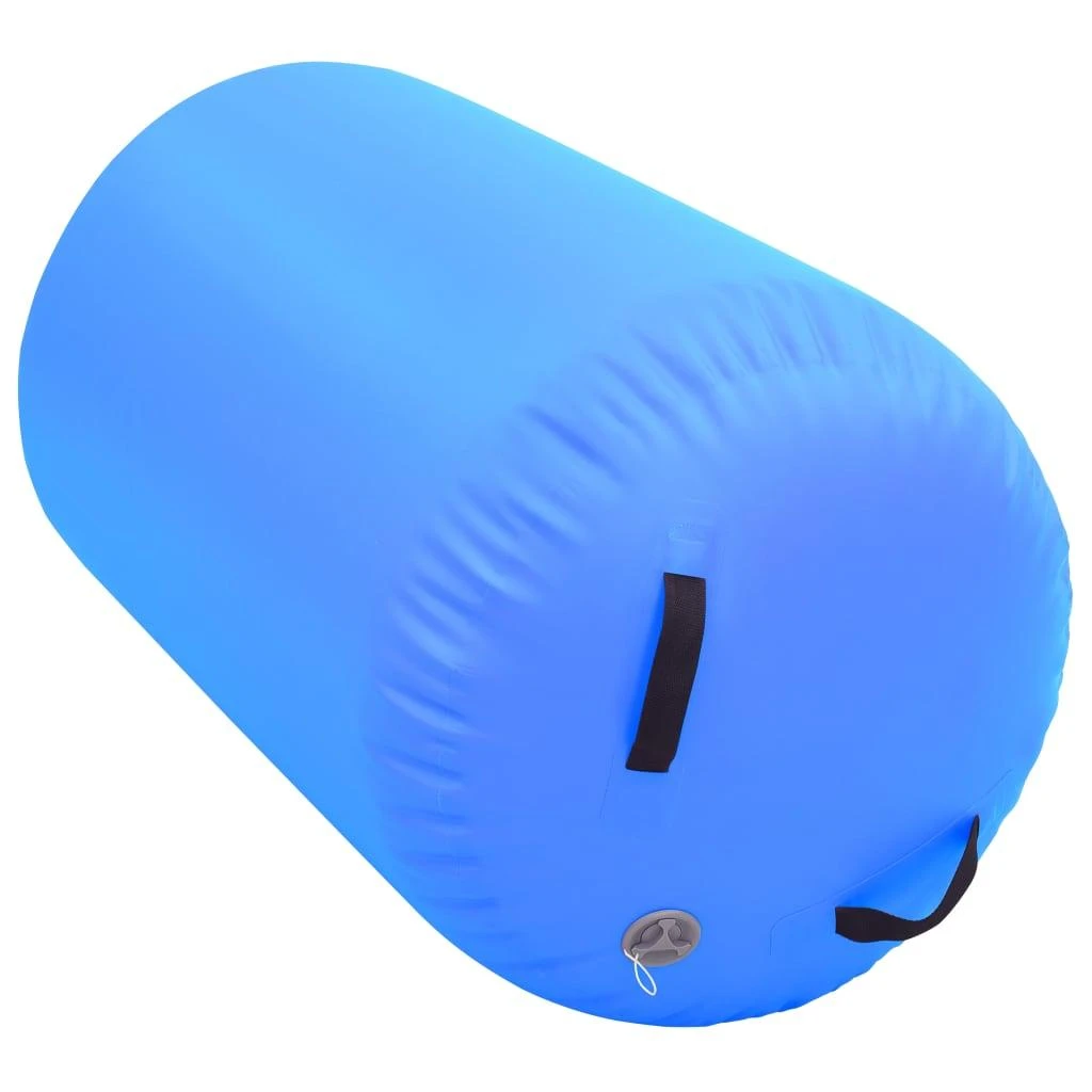 Gimnastikos ritinys su pompa, mėlynas, 100x60cm, PVC