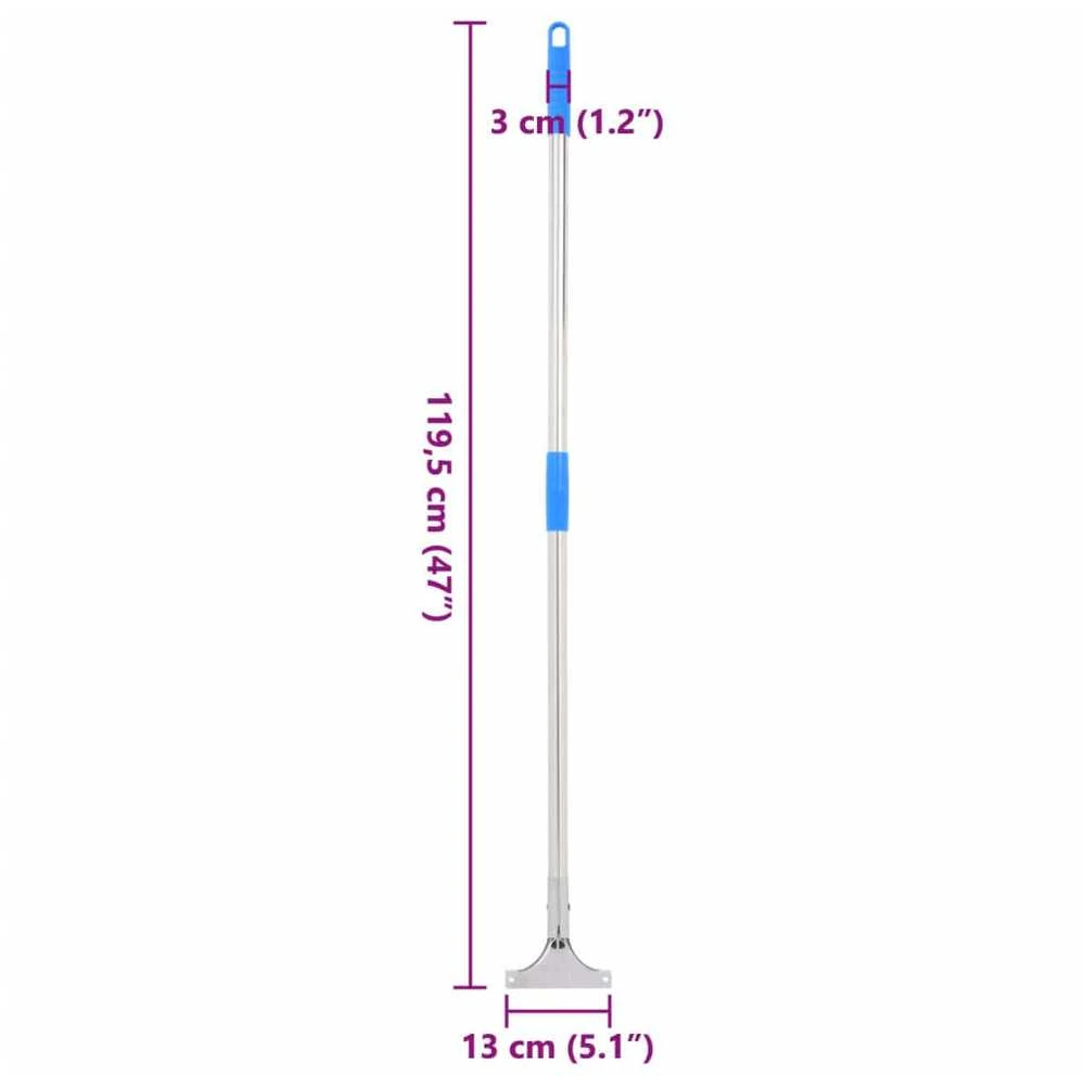 grindų valytuvo rankena ,119,5cm, plienas ir plastikas