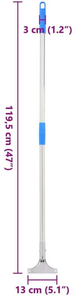 Grindų valytuvo rankenos, 5vnt., 119,5cm, plienas ir plastikas