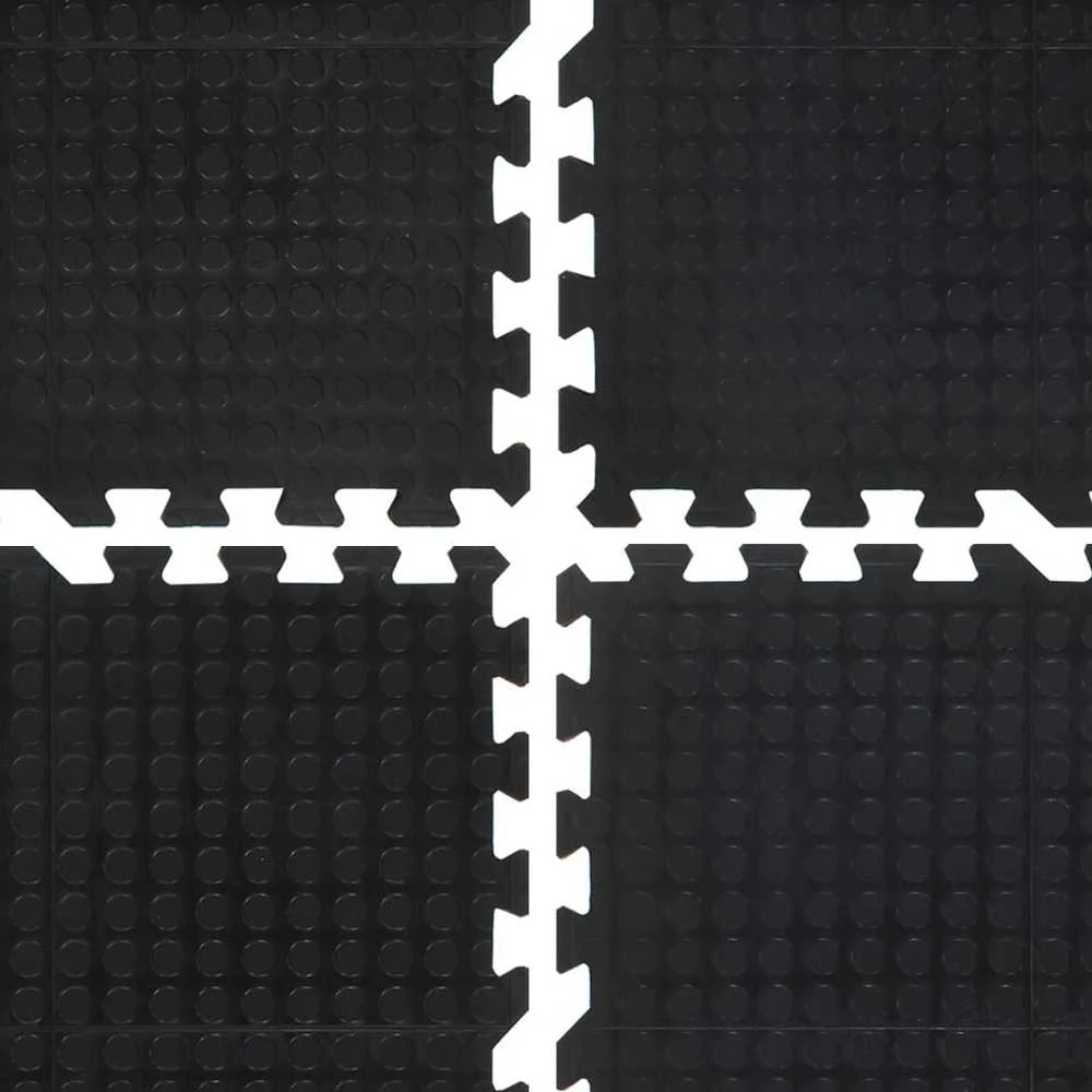 Guminė grindų plytelė, juodos spalvos, 90x120cm, 12mm