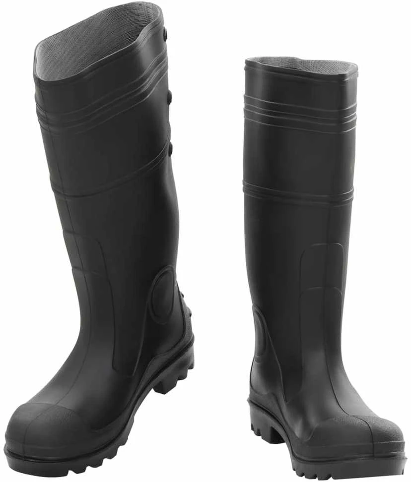 Guminiai batai, juodos spalvos, PVC, 40 dydžio
