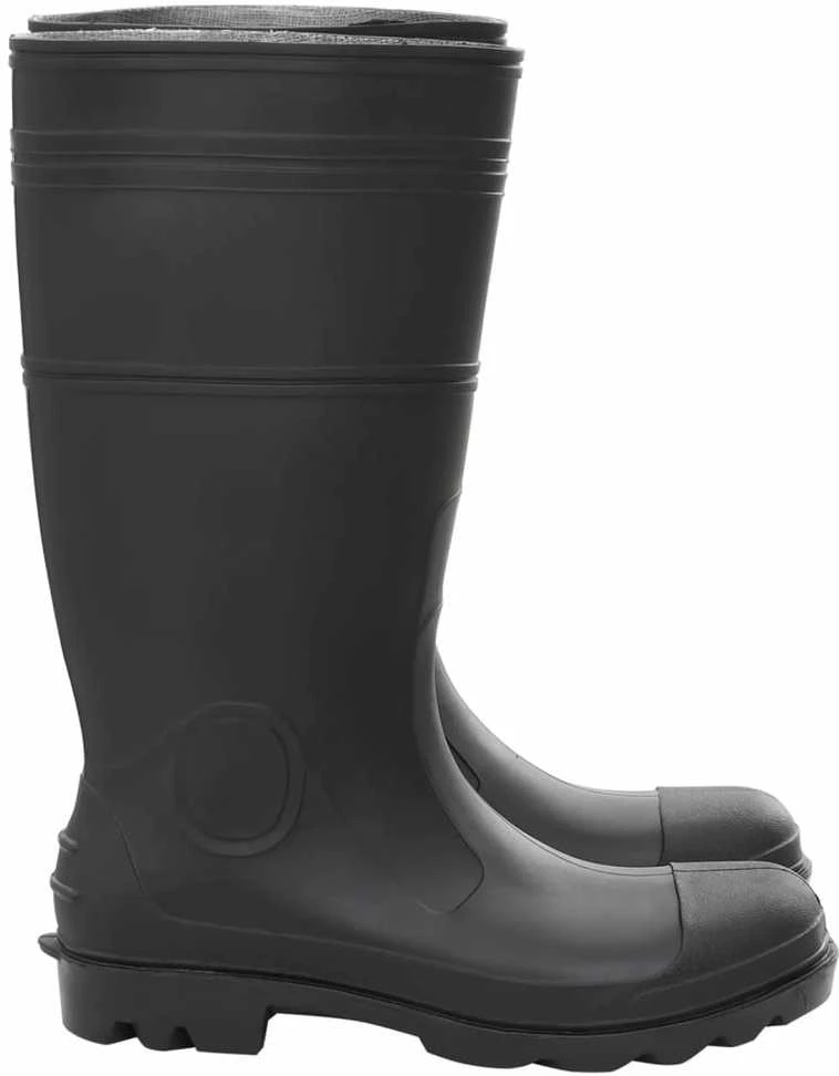 Guminiai batai, juodos spalvos, PVC, 45 dydžio