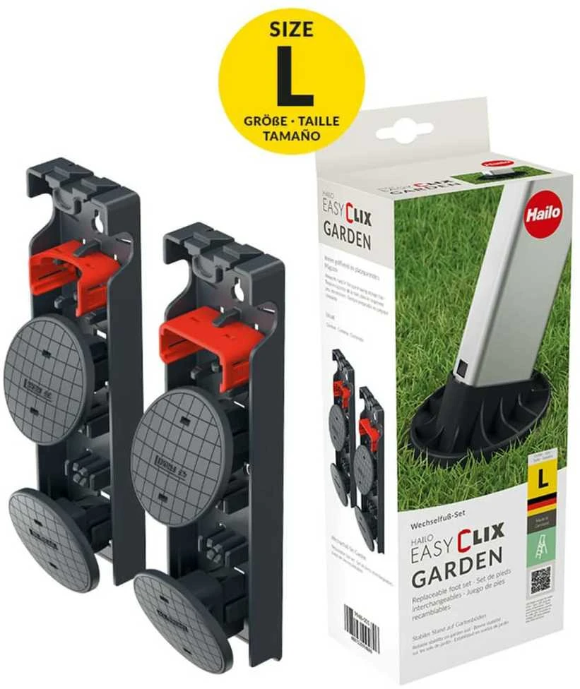Hailo Atsarginių kopėčių kojelių rinkinys EasyClix Garden, L dydžio