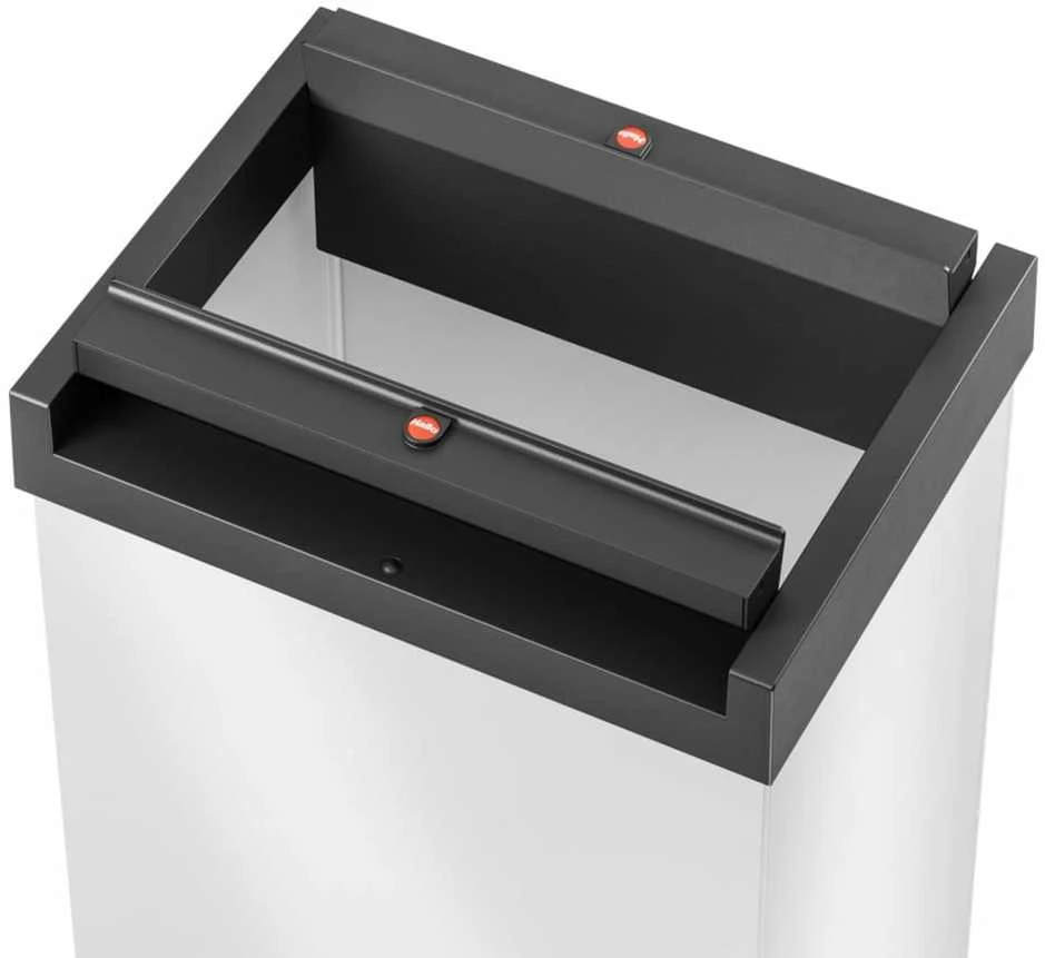 Hailo Šiukšliadėžė Big-Box Swing, baltos spalvos, 52l, XL dydžio