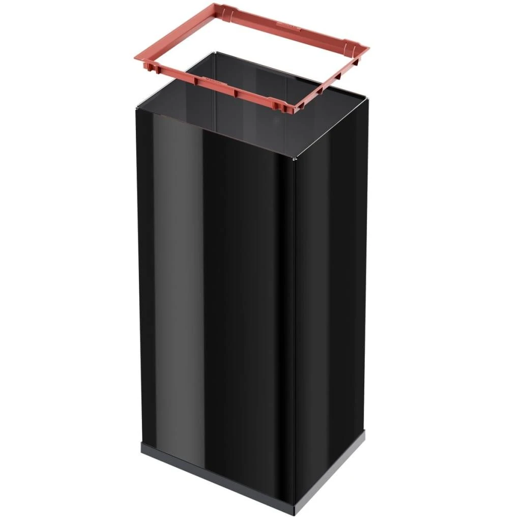 Hailo Šiukšliadėžė Big-Box Swing, juodos spalvos, 52l, XL dydžio