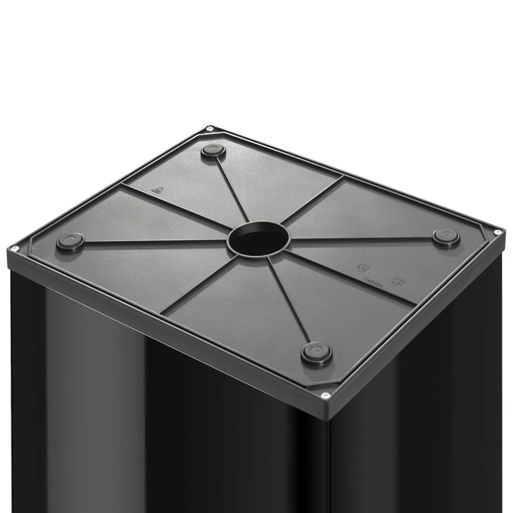 Hailo Šiukšliadėžė Big-Box Swing, juodos spalvos, 52l, XL dydžio