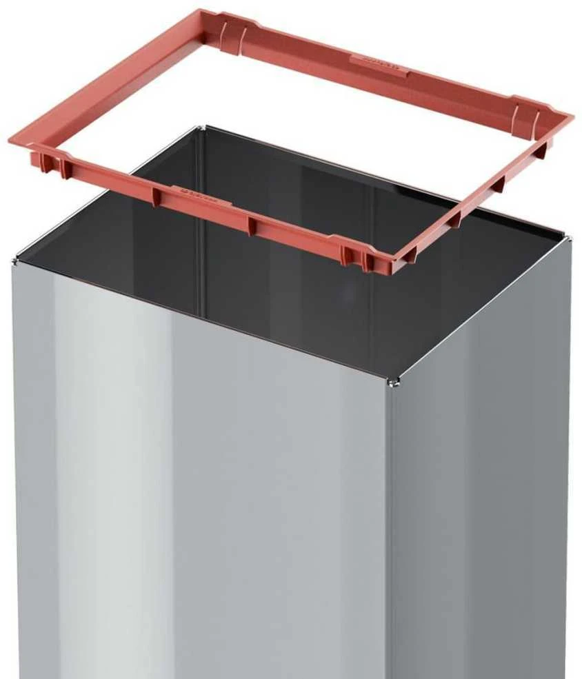 Hailo Šiukšliadėžė Big-Box Swing, sidabrinės spalvos, 35l, L dydžio