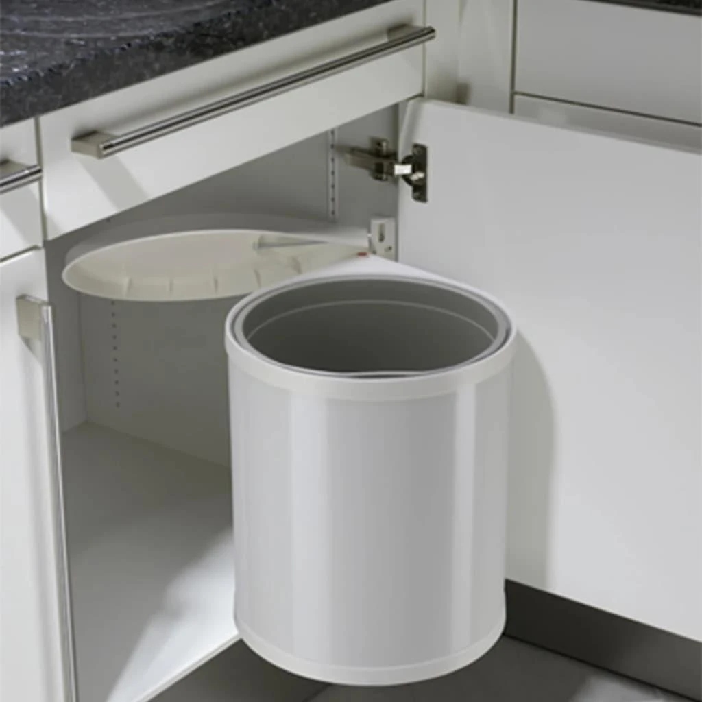 Hailo Spintelės šiukšliadėžė Compact Box, balta, 15l, M dydžio