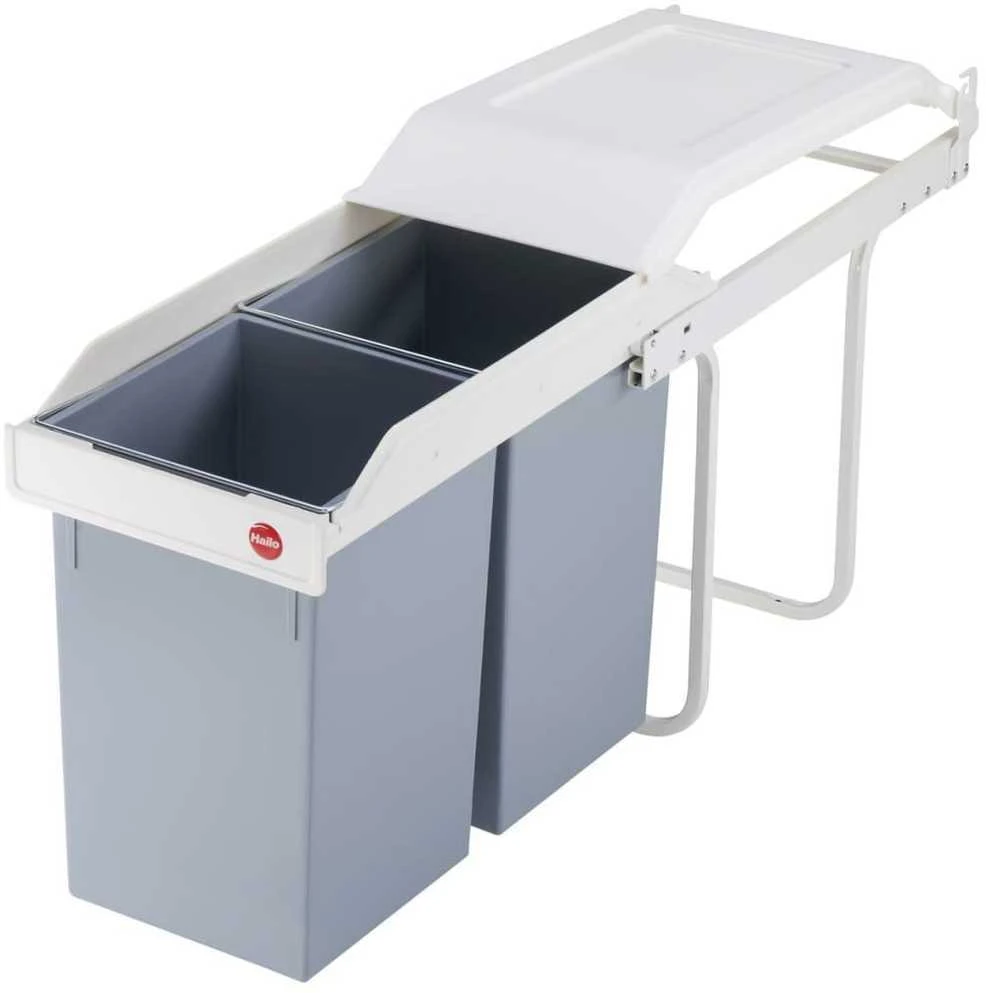 Hailo Spintelės šiukšliadėžė Multi-Box Duo, kreminė, 2x14l, L dydžio