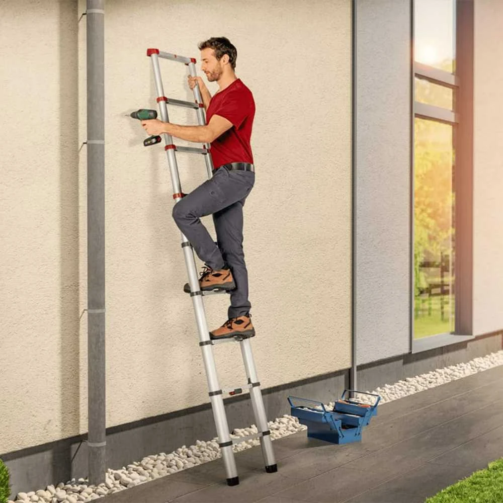 Hailo Teleskopinės kopėčios FlexLine 260, 264cm, aliuminis, 7113-091
