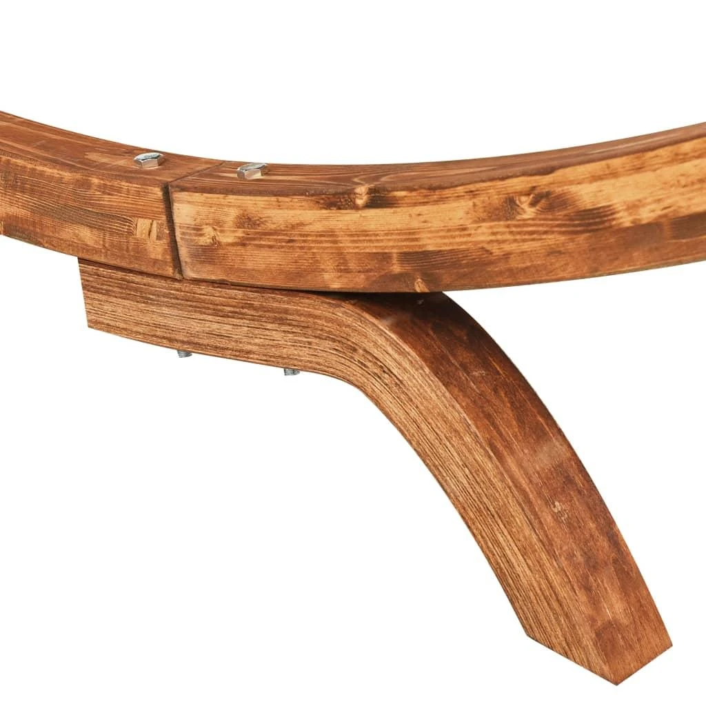 Lauko poilsio gultas, antracito, 100x188,5x44cm, mediena