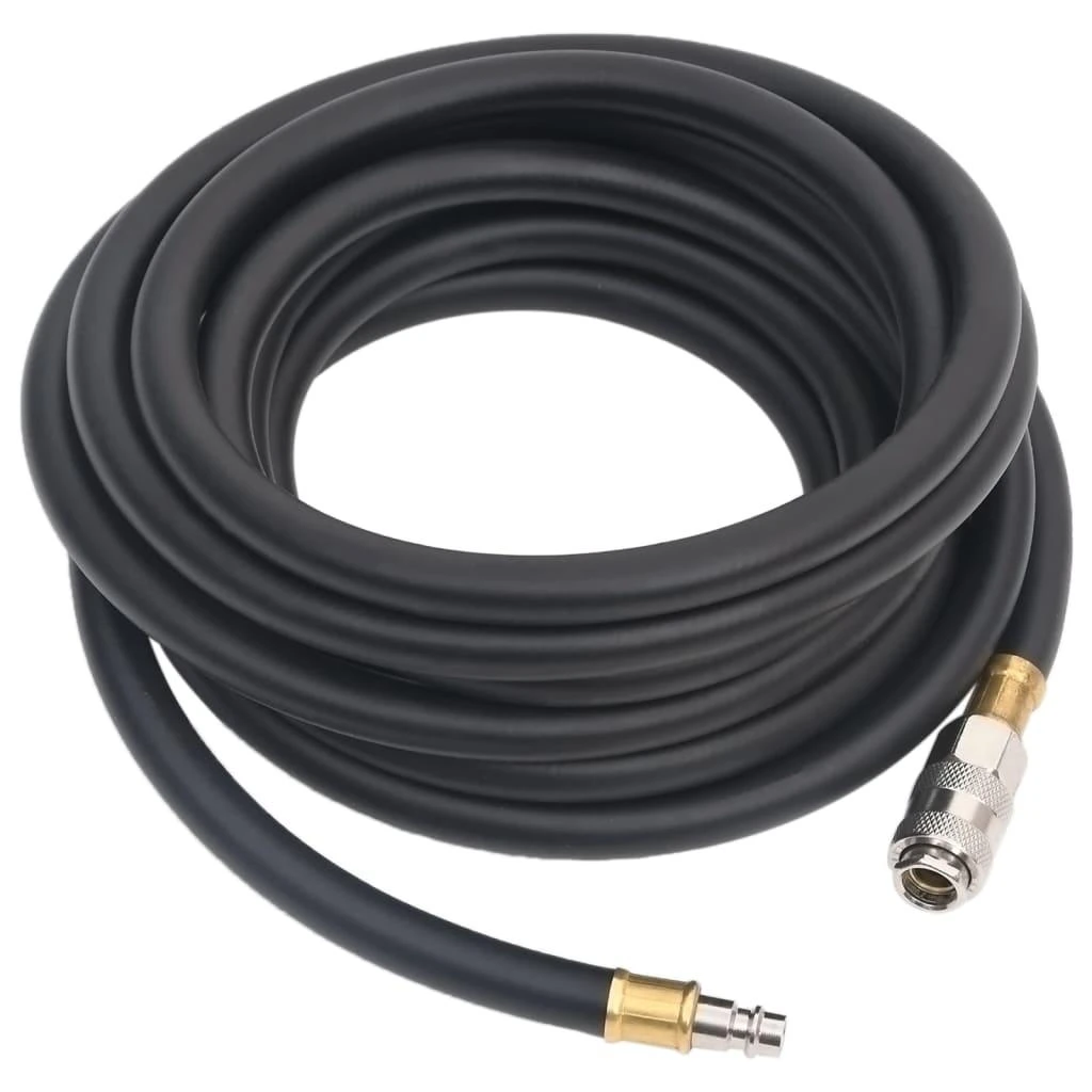 Hibridinė oro žarna, juodos spalvos, 0,6", 10m, guma ir PVC