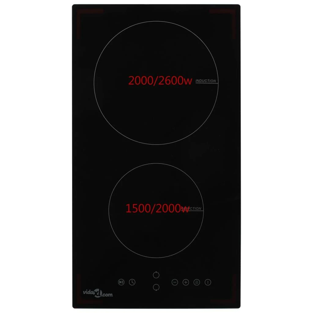 Indukcinė kaitlentė su 2 kaitvietėmis, stiklas, 3500W