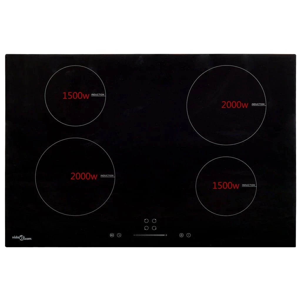 Indukcinė kaitlentė su 4 kaitvietėmis, stiklas, 77cm, 7000W