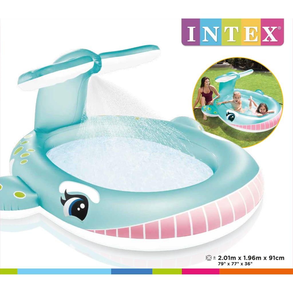 Intex Banginio formos baseinas su purkštuvu, 201x196x91cm