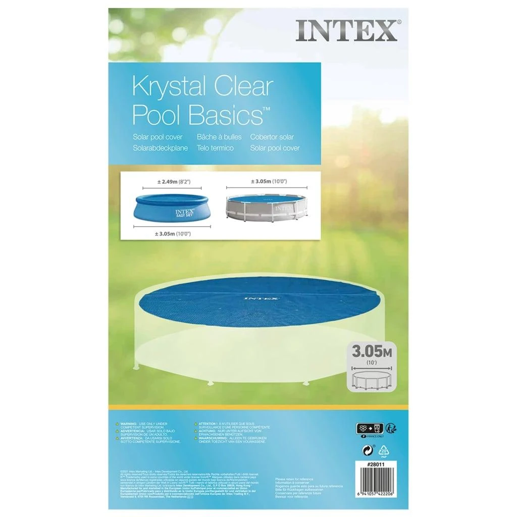 Intex Baseino uždangalas, mėlynas, 290cm, polietilenas