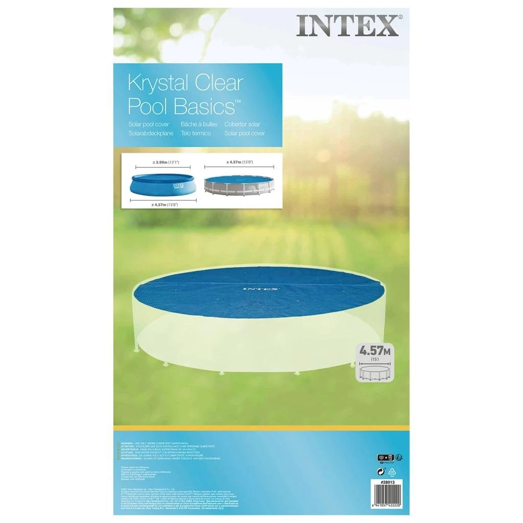 Intex Baseino uždangalas, mėlynas, 448cm, polietilenas