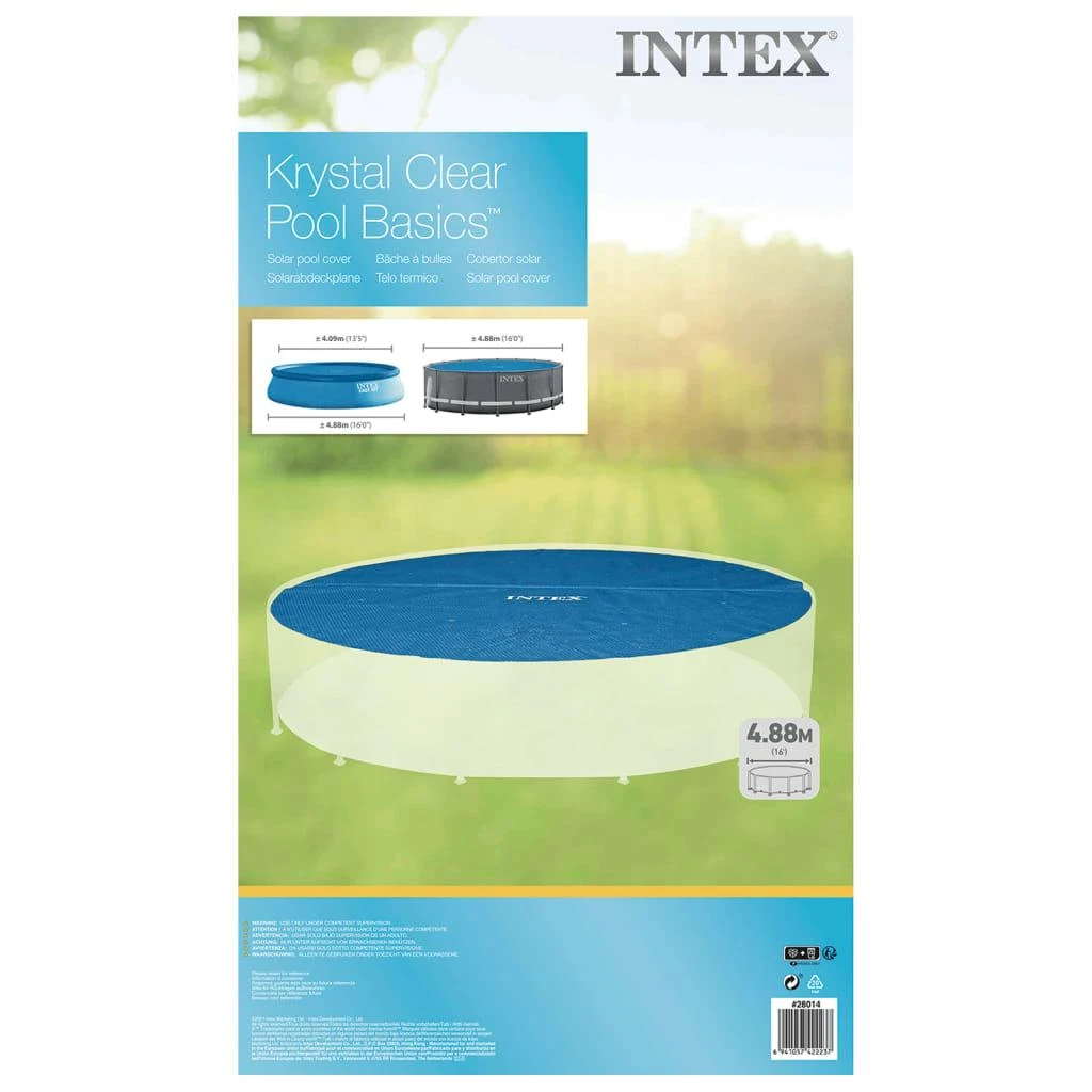 Intex Baseino uždangalas, mėlynas, 470cm, polietilenas