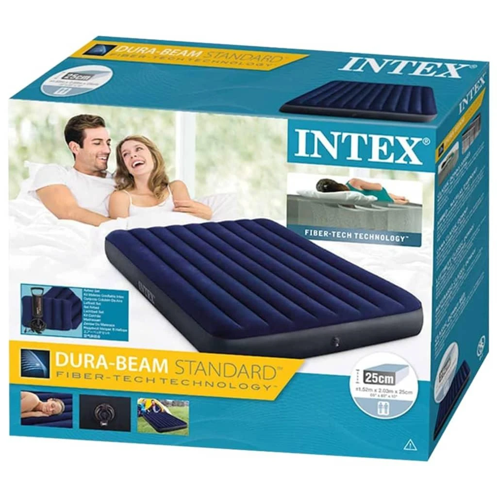 Intex Dura-Beam pripučiama lova su siurbliu, mėlyna, 152x203x25 cm