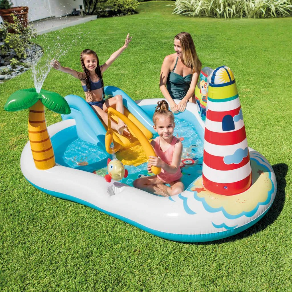 Pripučiama žaidimų aikštelė INTEX Fishing 218x188x99cm