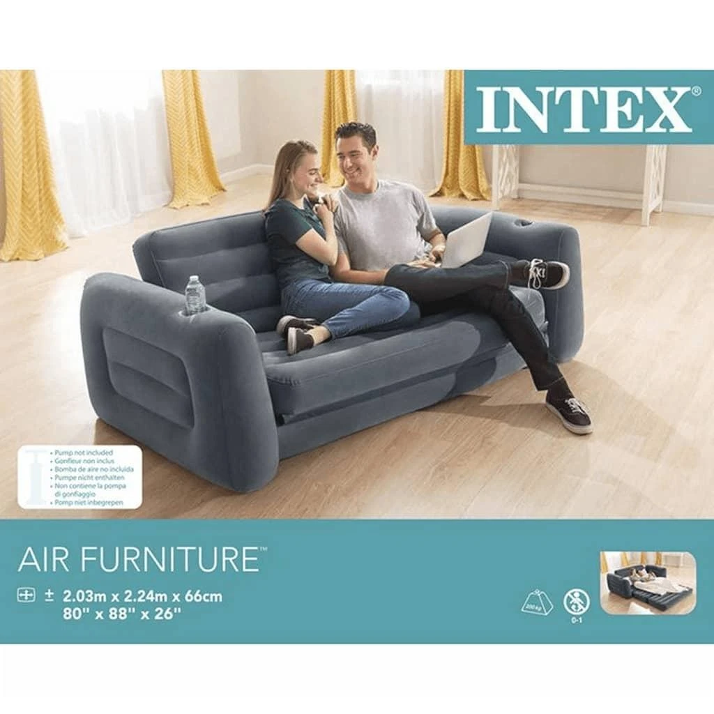 2-in-1 INTEX 66552 pripučiamas sofos-lovos ištiesiamas čiužinys