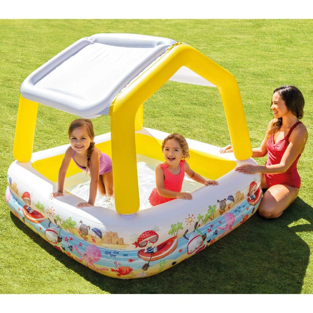 Intex Pripučiamas baseinas su stogeliu, 157x157x122cm