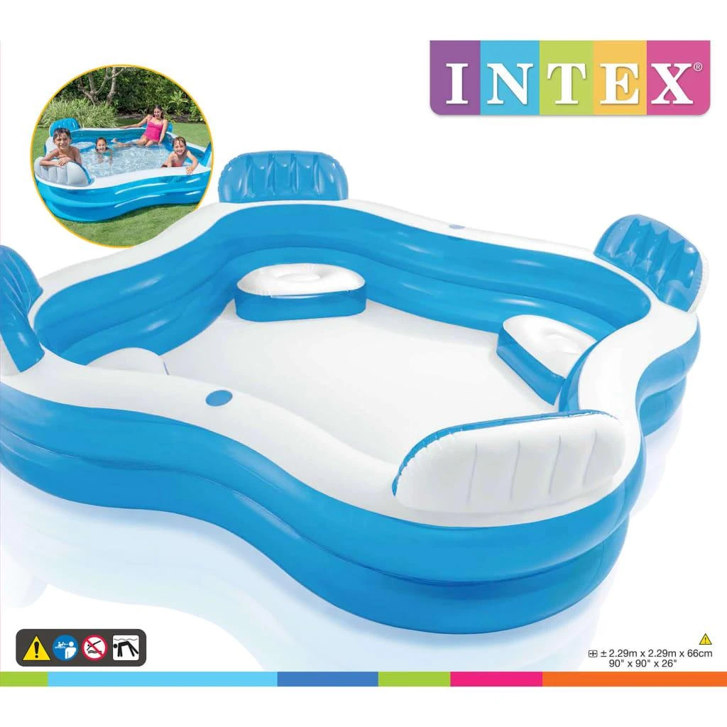 Intex Pripučiamas baseinas Swim Center Family Lounge, 56475NP