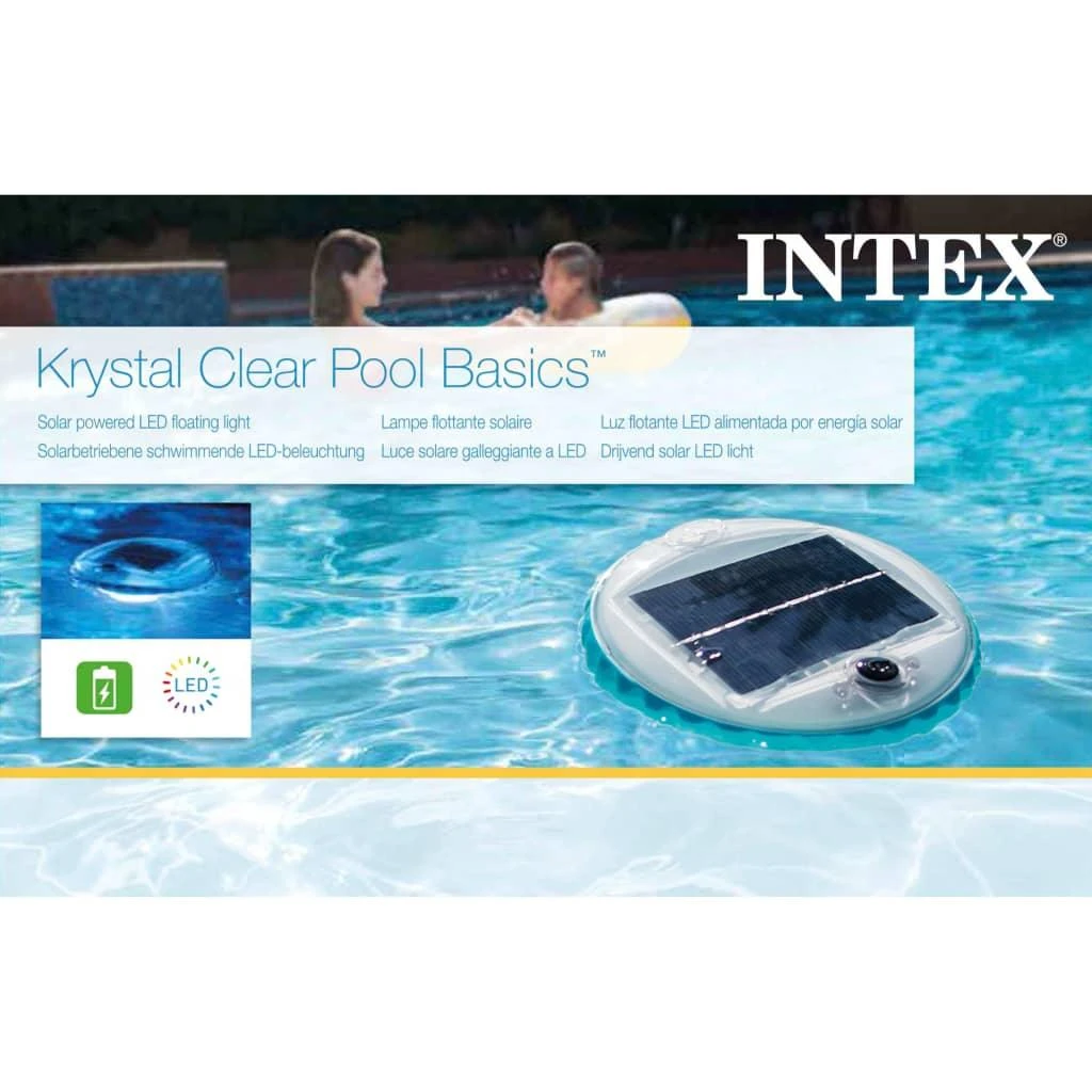 Intex Saulės energija įkraunamas plūduriuojantis LED šviestuvas